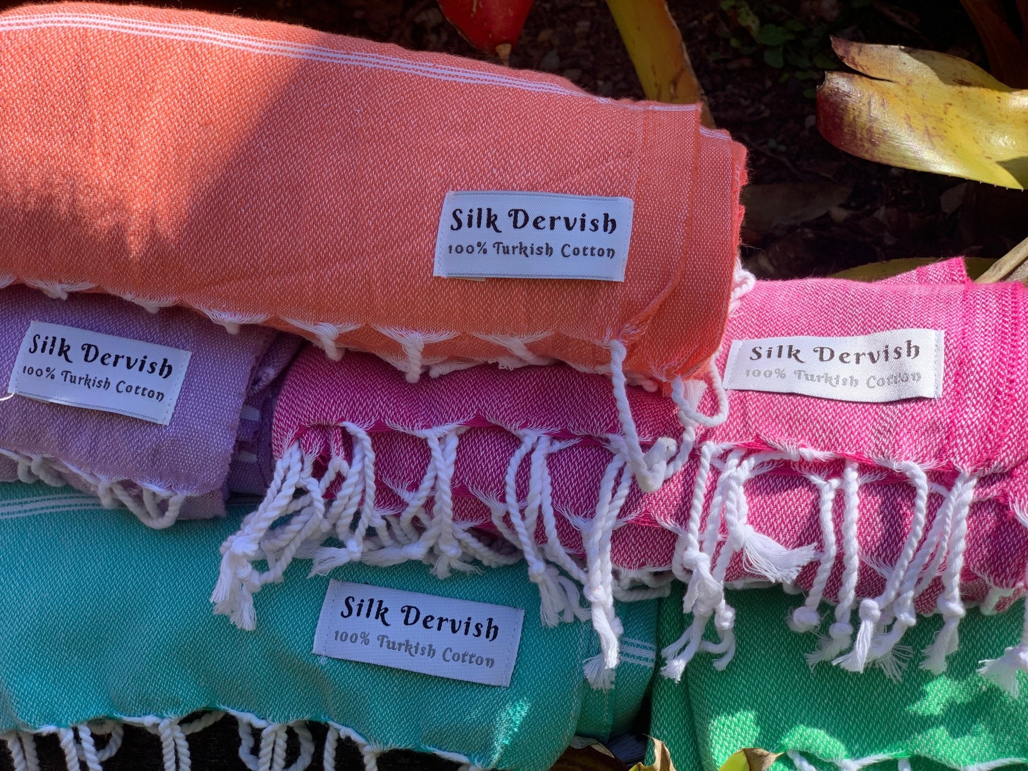 Classic Sultan Coral Turkish Towel - Silk Dervish Turkish Towels Gold Coast Australia