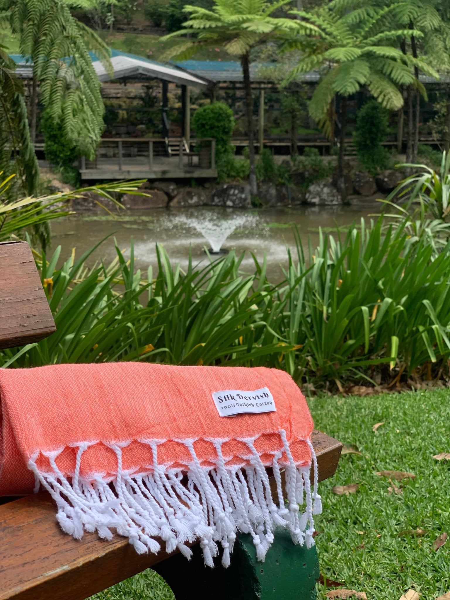 Classic Sultan Coral Turkish Towel - Silk Dervish Turkish Towels Gold Coast Australia