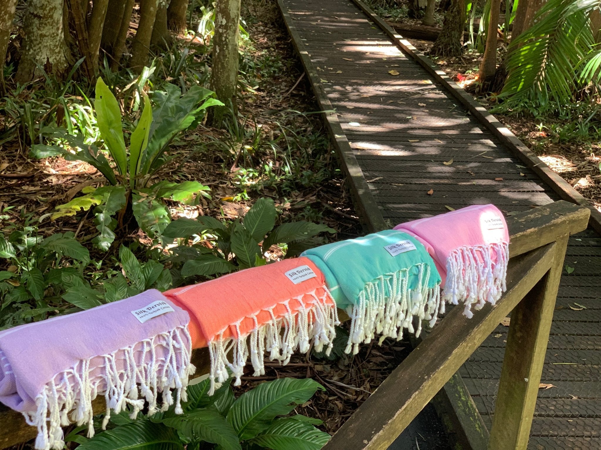 Classic Sultan Coral Turkish Towel - Silk Dervish Turkish Towels Gold Coast Australia