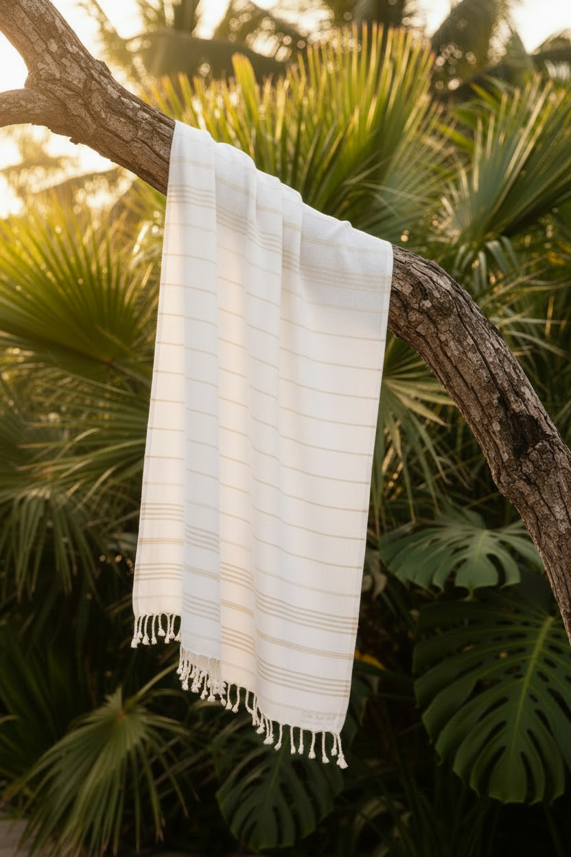 Classic Sultan White Turkish Towel Silk Dervish Turkish Cotton Towels
