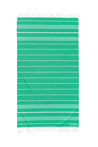 Classic Sultan Green Turkish Towel - Silk Dervish Turkish Towels Gold Coast Australia