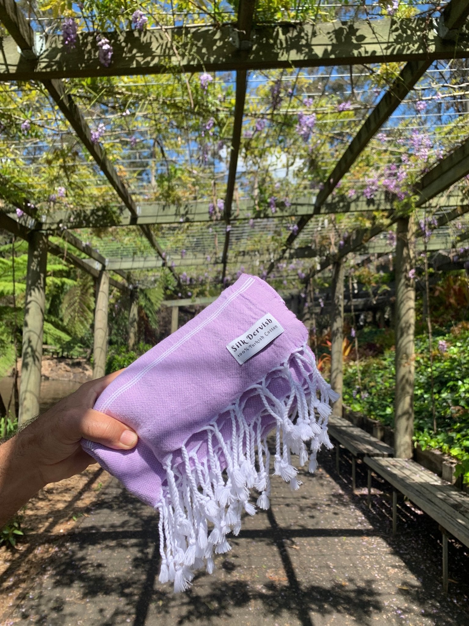 Classic Sultan Lilac Turkish Towel - Silk Dervish Turkish Towels Gold Coast Australia
