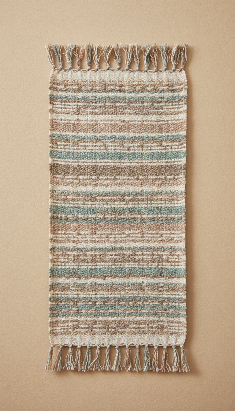 Handwoven Cotton Pouch – Subtle Pattern