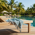 Troy Turkish Towel Blue Silk Dervish Turkish Cotton Towels
