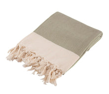 Load image into Gallery viewer, Hand Towel Chevron Herringbone Turkish Towel Silk Dervish Turkish Cotton Towels
