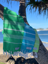 Load image into Gallery viewer, Classic Sultan Green Turkish Towel Silk Dervish Turkish Cotton Towels
