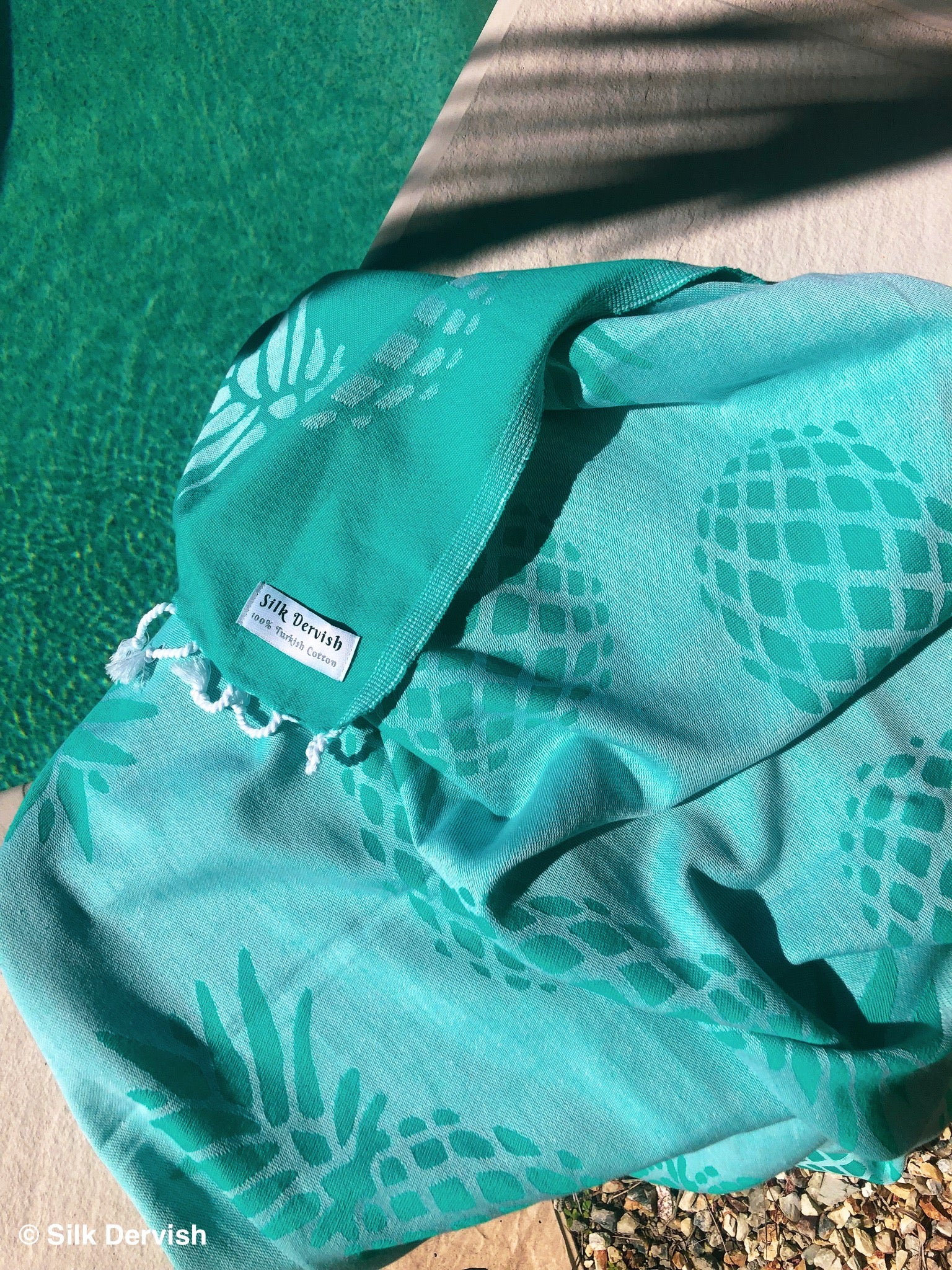 Pineapple Mint Turkish Towel - Silk Dervish, Turkish Cotton Towel