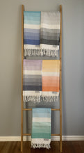 Load image into Gallery viewer, Colourful Orange Turkish Towel Silk Dervish Turkish Cotton Towels
