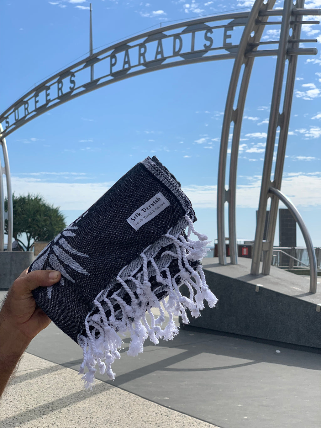 Pineapple Black Turkish Towel Silk Dervish Turkish Cotton Towels