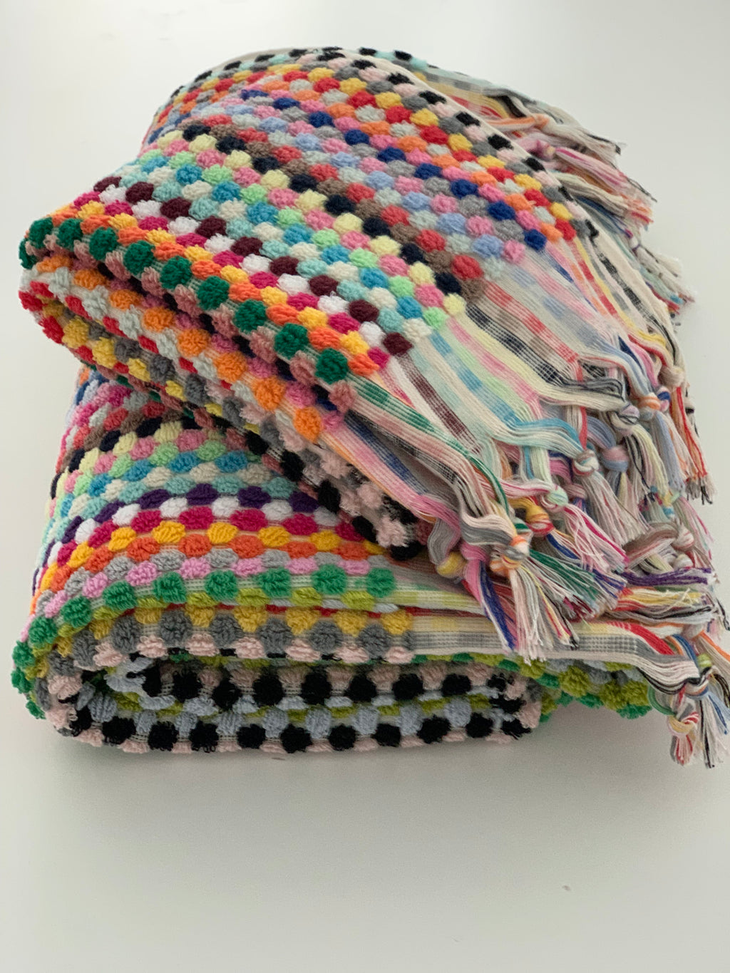 Pompom Turkish Bath Terry Towel Multi Silk Dervish Turkish Cotton Towels