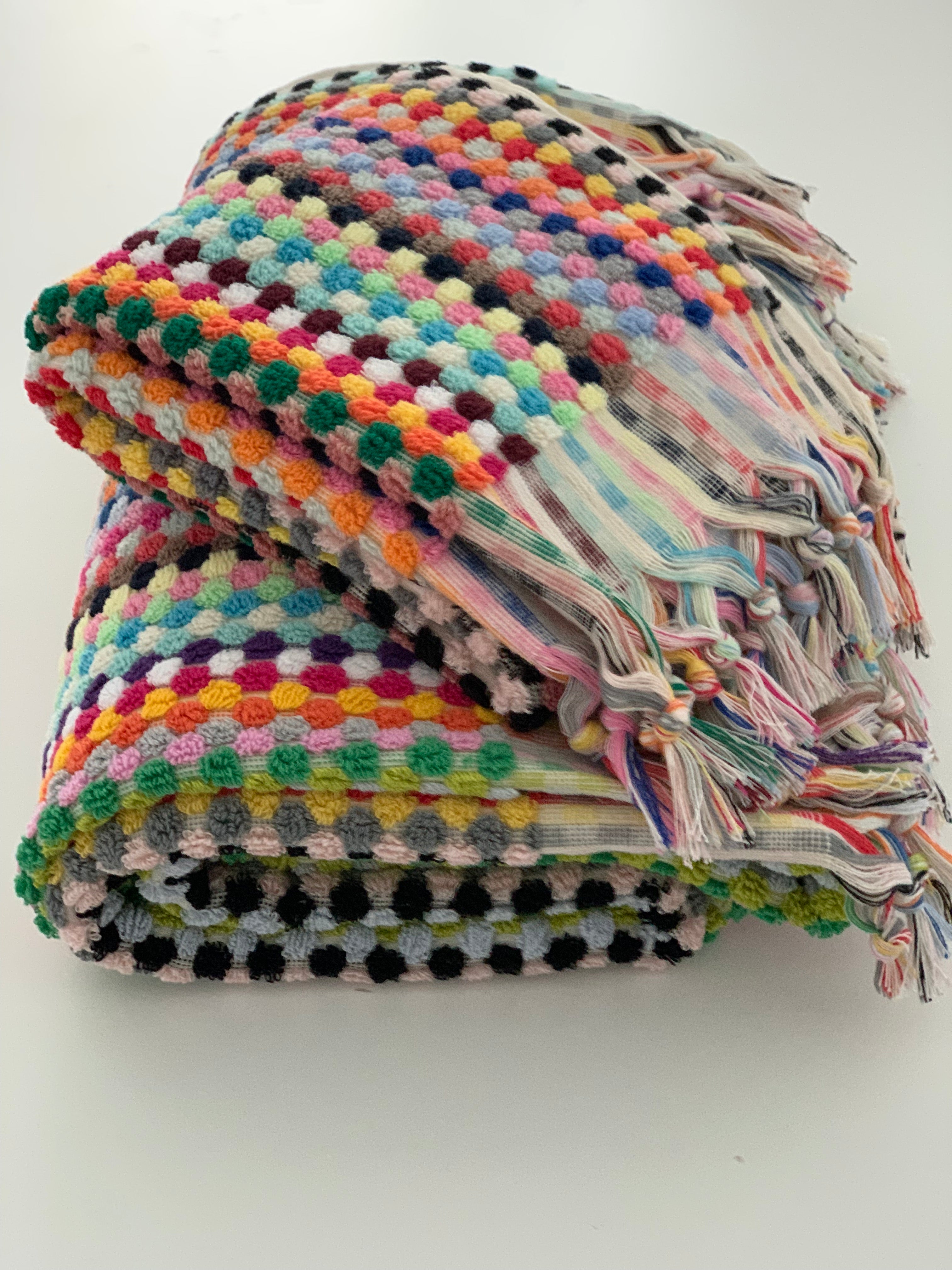 Pompom Turkish Bath Terry Towel Multi Silk Dervish Turkish Cotton Towels