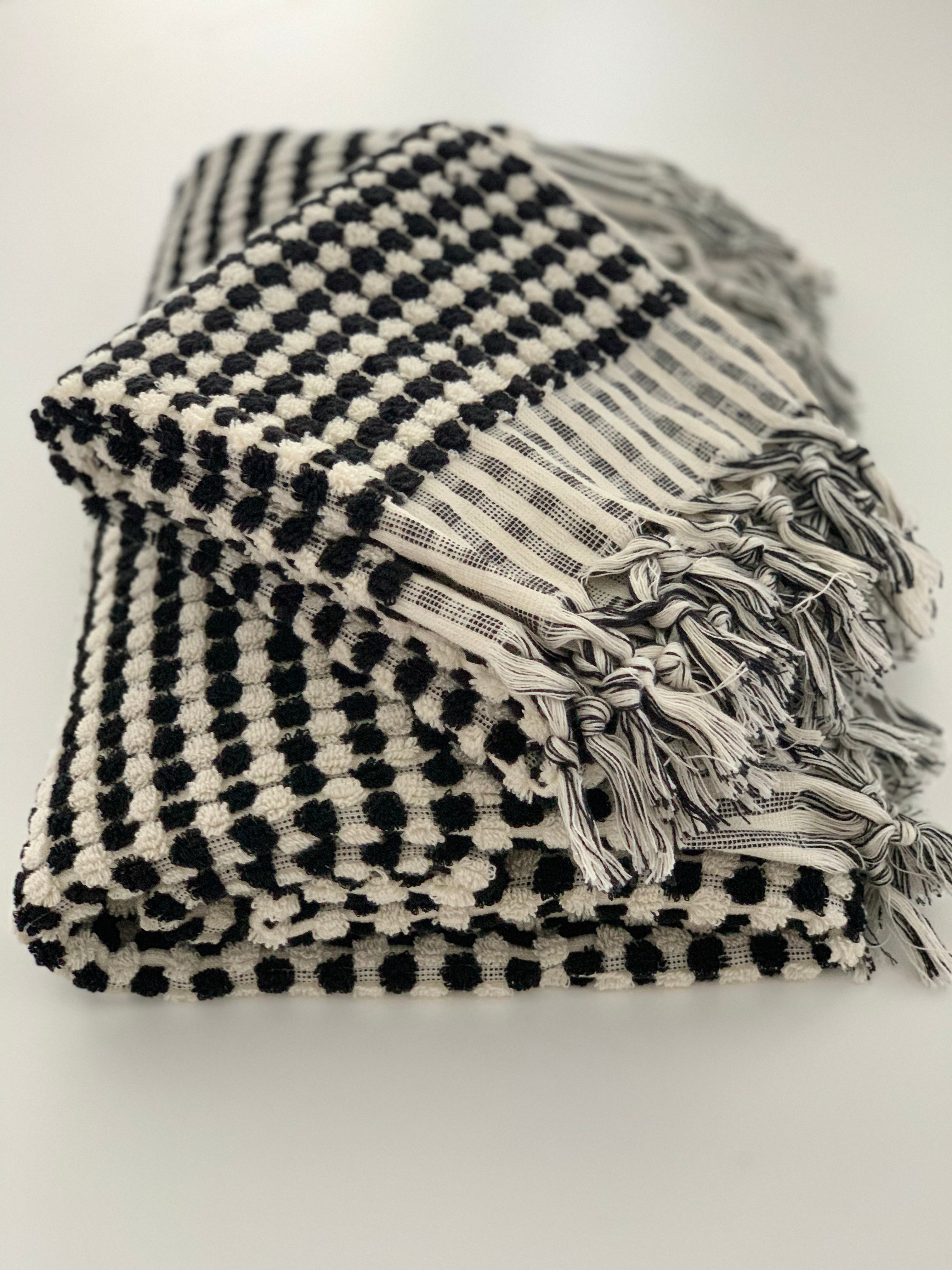 Hand Towel Pompom Turkish Terry Towel Silk Dervish Turkish Cotton Towels