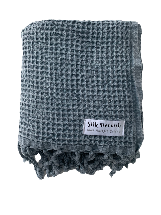 Waffle Turkish Towel Denim Silk Dervish Turkish Cotton Towels