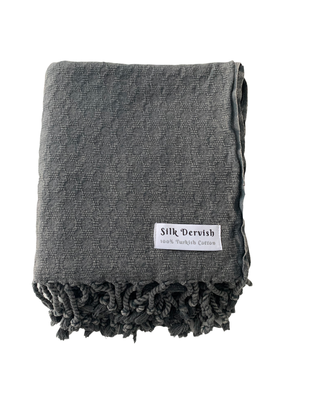Missis Stonewashed Turkish Towel Black Silk Dervish Turkish Cotton Towels