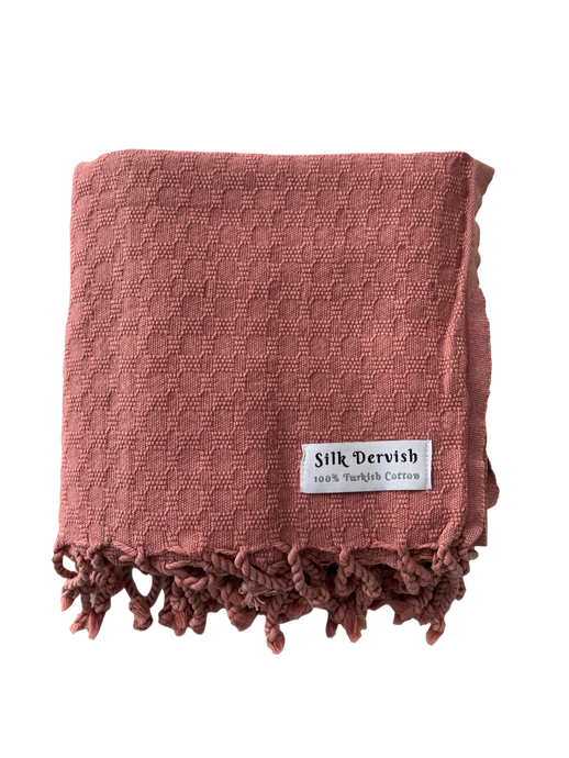 Missis Stonewashed Turkish Towel Rose Silk Dervish Turkish Cotton Towels