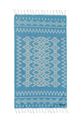 Kilim Aztec Aqua Turkish Towel - Silk Dervish, Turkish Cotton Towel