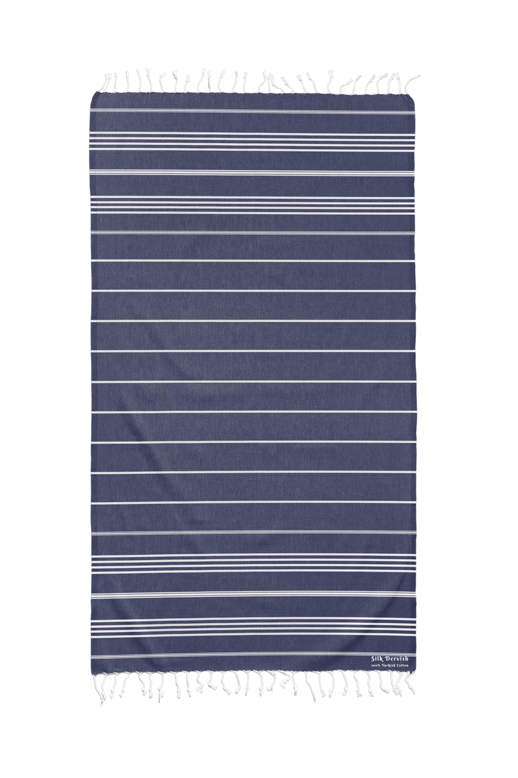 Classic Sultan Navy Beach Bath Turkish Towel - Silk Dervish, Turkish Cotton Towel