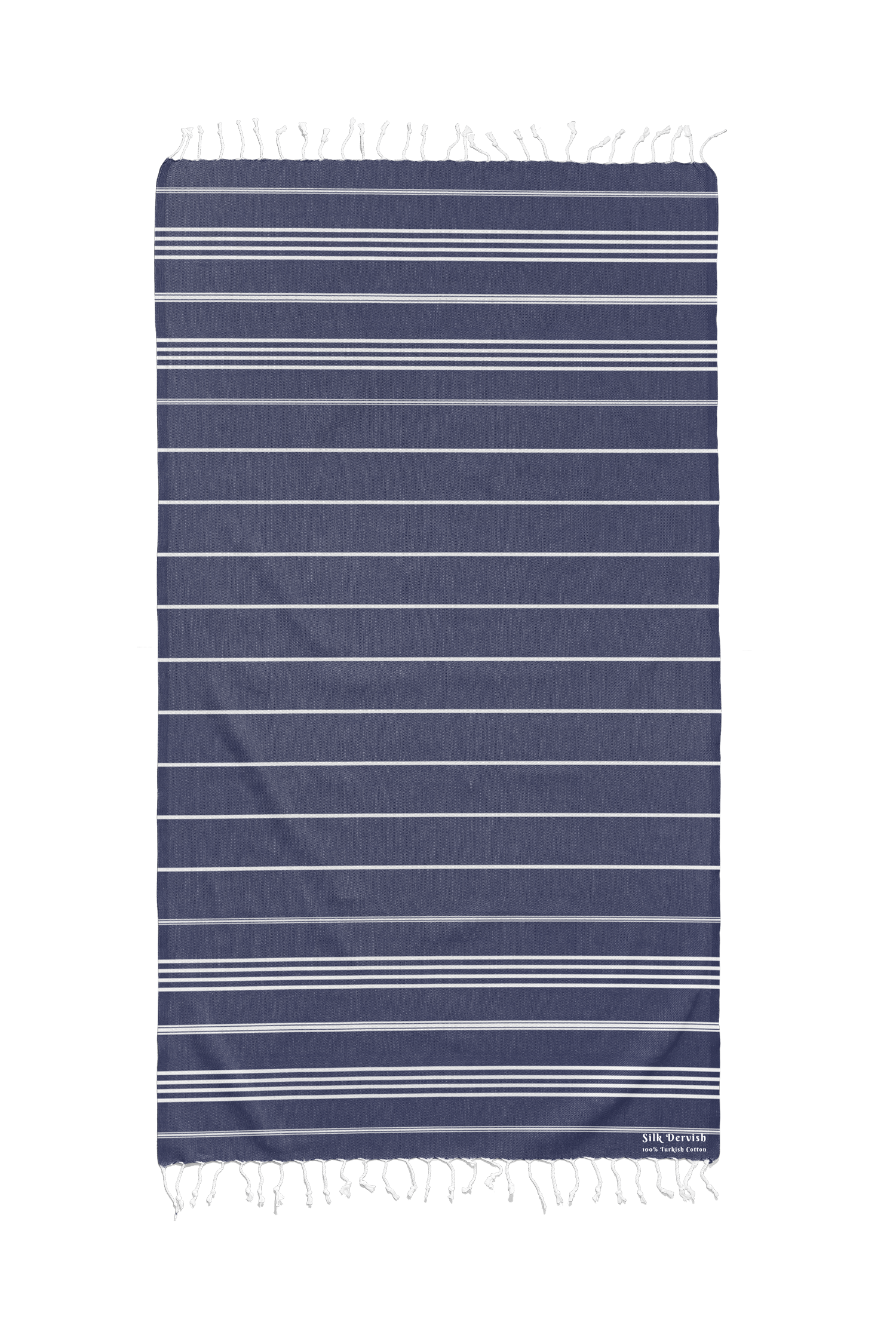 Classic Sultan Navy Beach Bath Turkish Towel - Silk Dervish, Turkish Cotton Towel