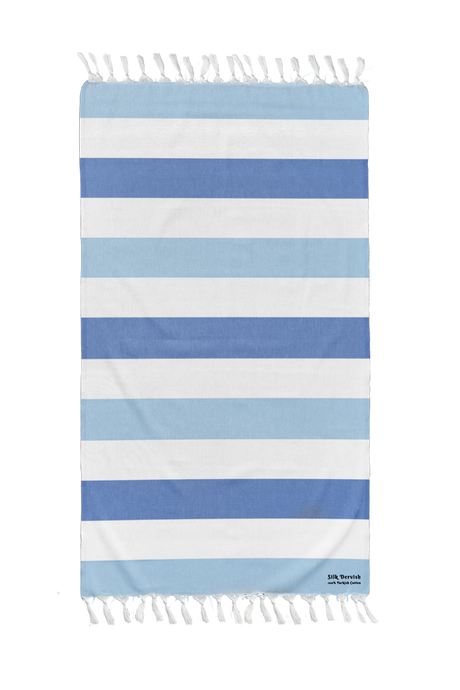 Sose Terry Towel Blue - Silk Dervish, Turkish Cotton Towel