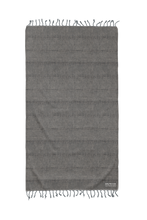 Load image into Gallery viewer, Stonewash Stripe Black Beach Bath Turkish Towel - Silk Dervish, Turkish Cotton Towel
