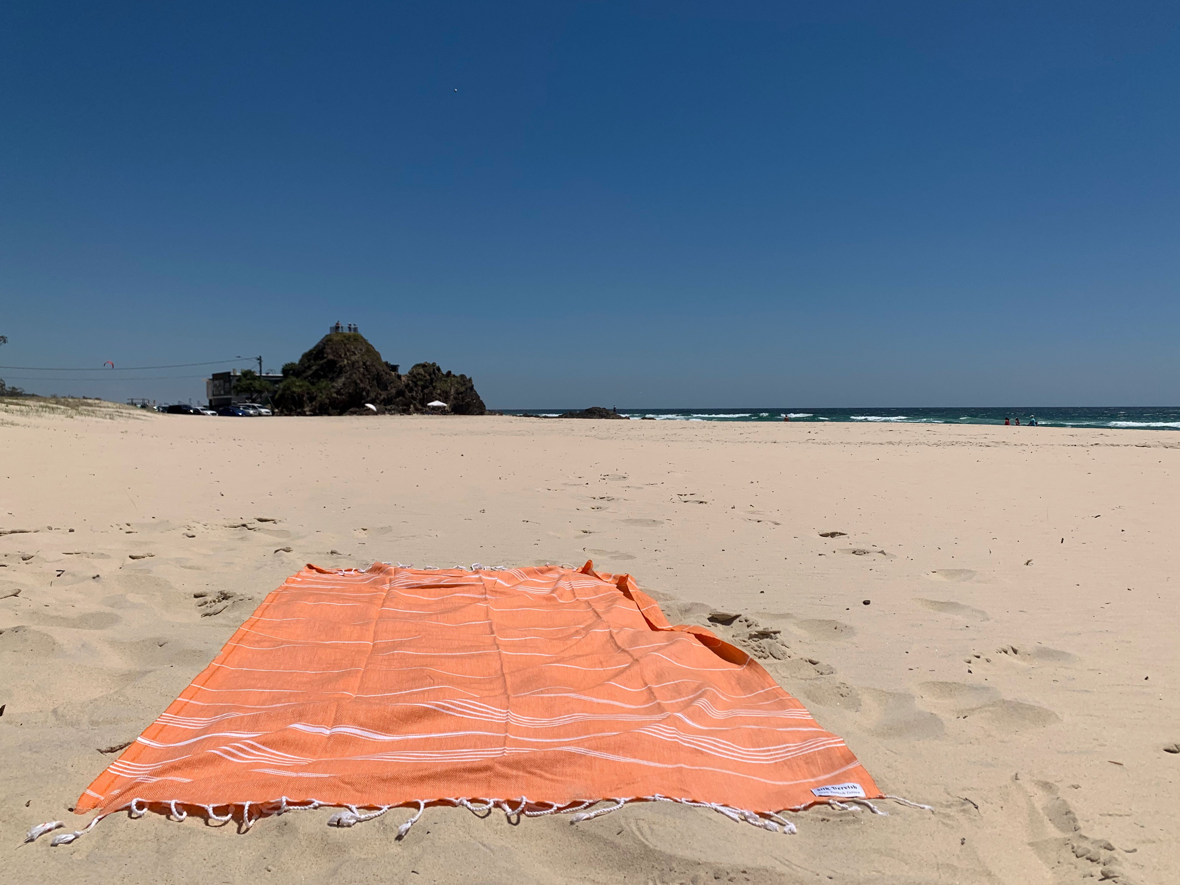 Classic Sultan Orange Turkish Towel - Silk Dervish, Turkish Cotton Towel
