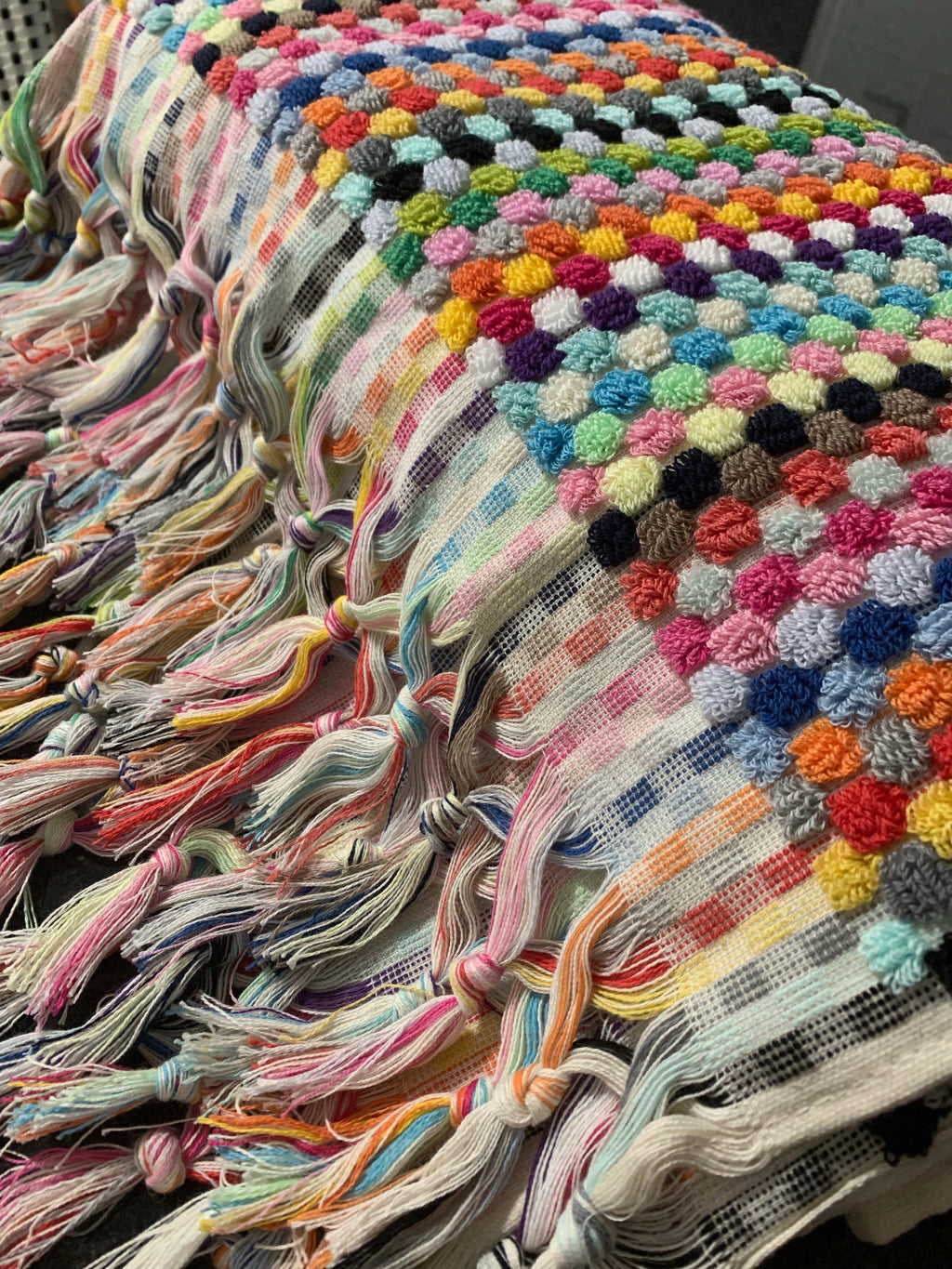 Pompom Turkish Bath Terry Towel Multi Silk Dervish Turkish Cotton Towels