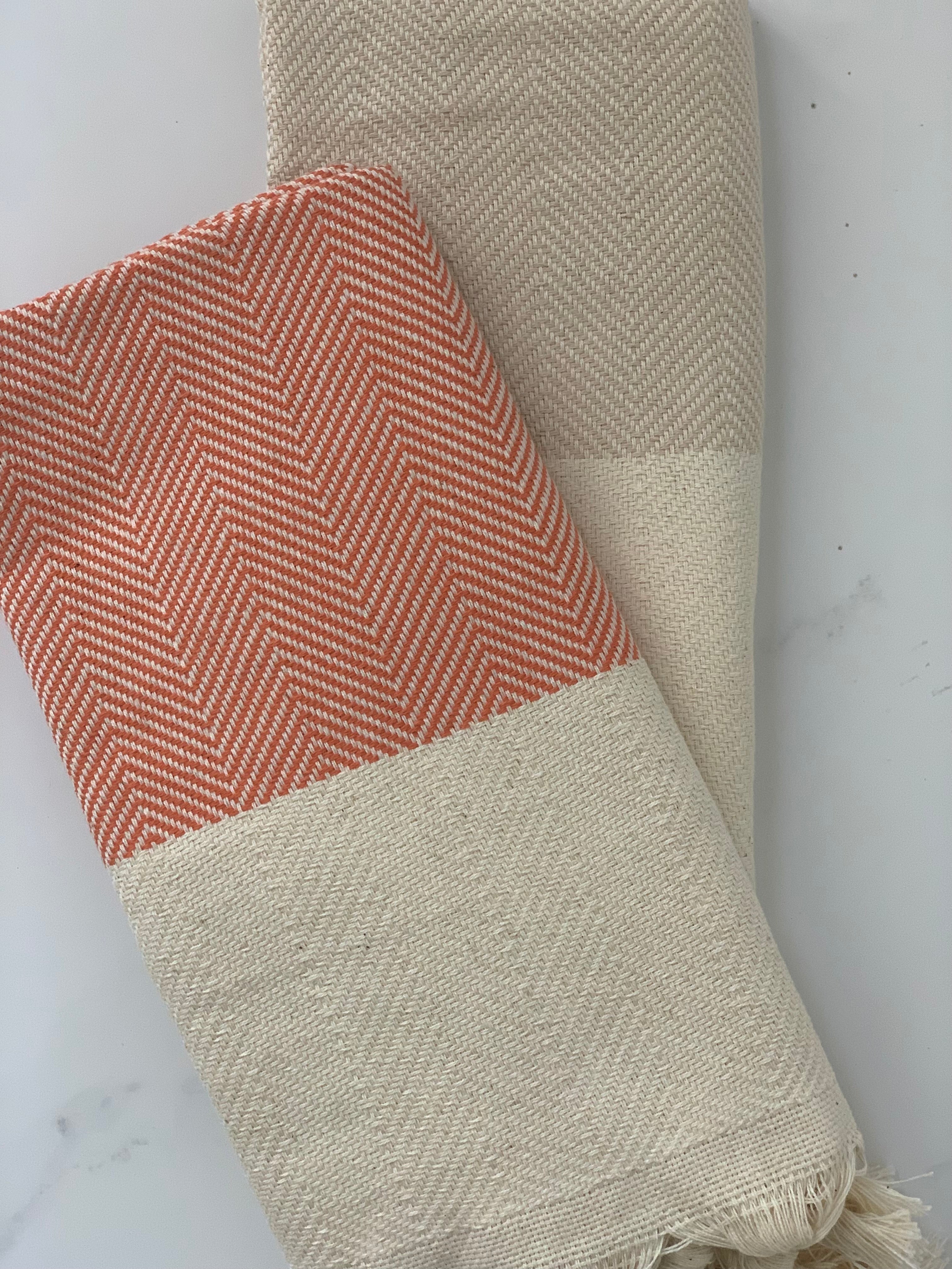 Hand Towel Chevron Herringbone Turkish Towel Silk Dervish Turkish Cotton Towels