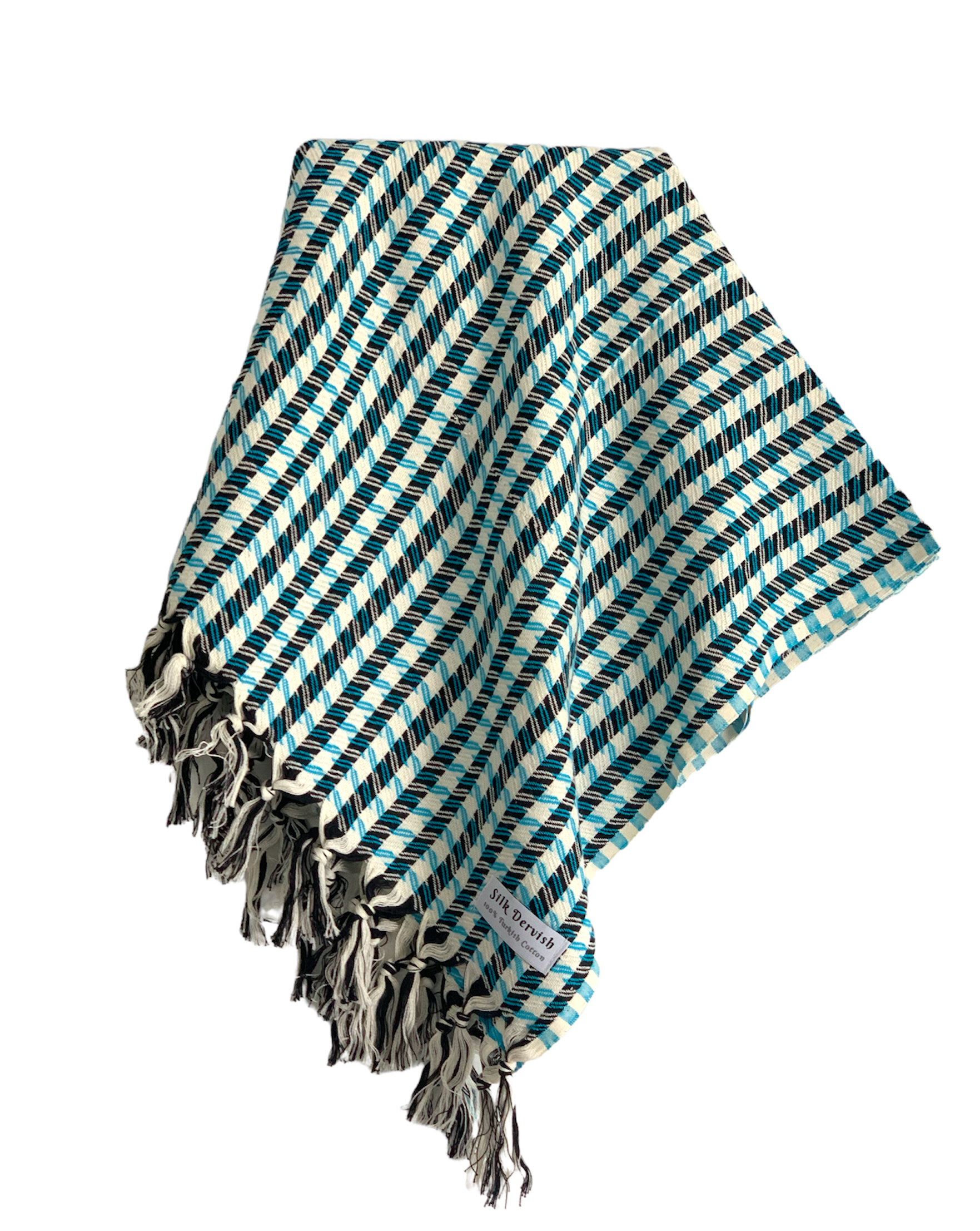 Troy Turkish Towel Blue Silk Dervish Turkish Cotton Towels