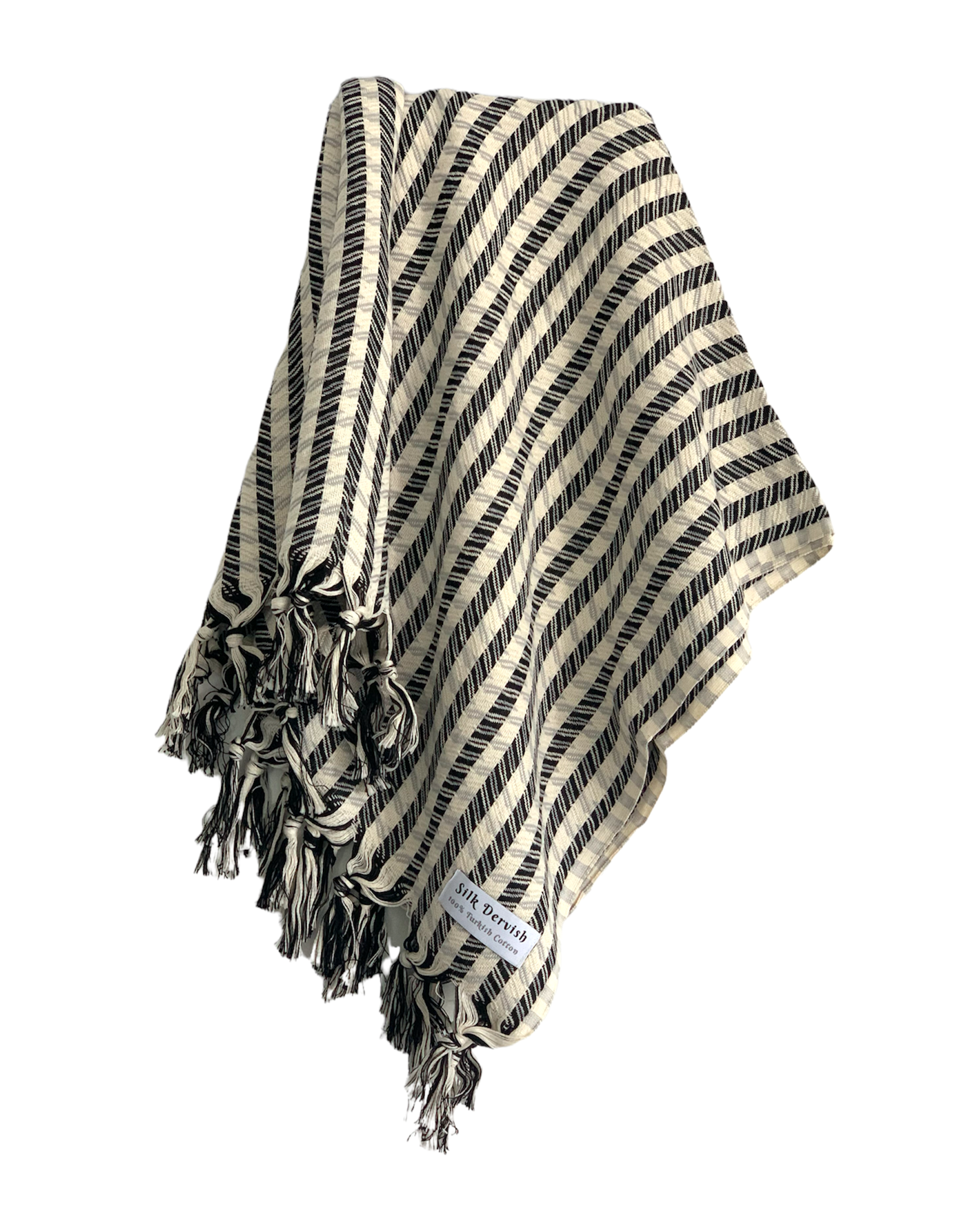 Troy Turkish Towel Grey Silk Dervish Turkish Cotton Towels