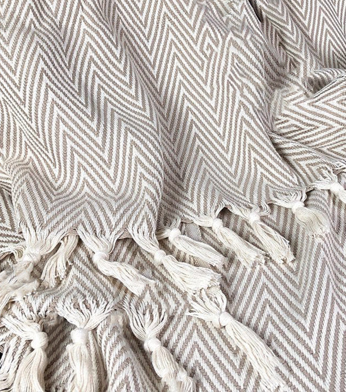 Manolia Throw Blanket XL Silk Dervish Turkish Cotton Towels
