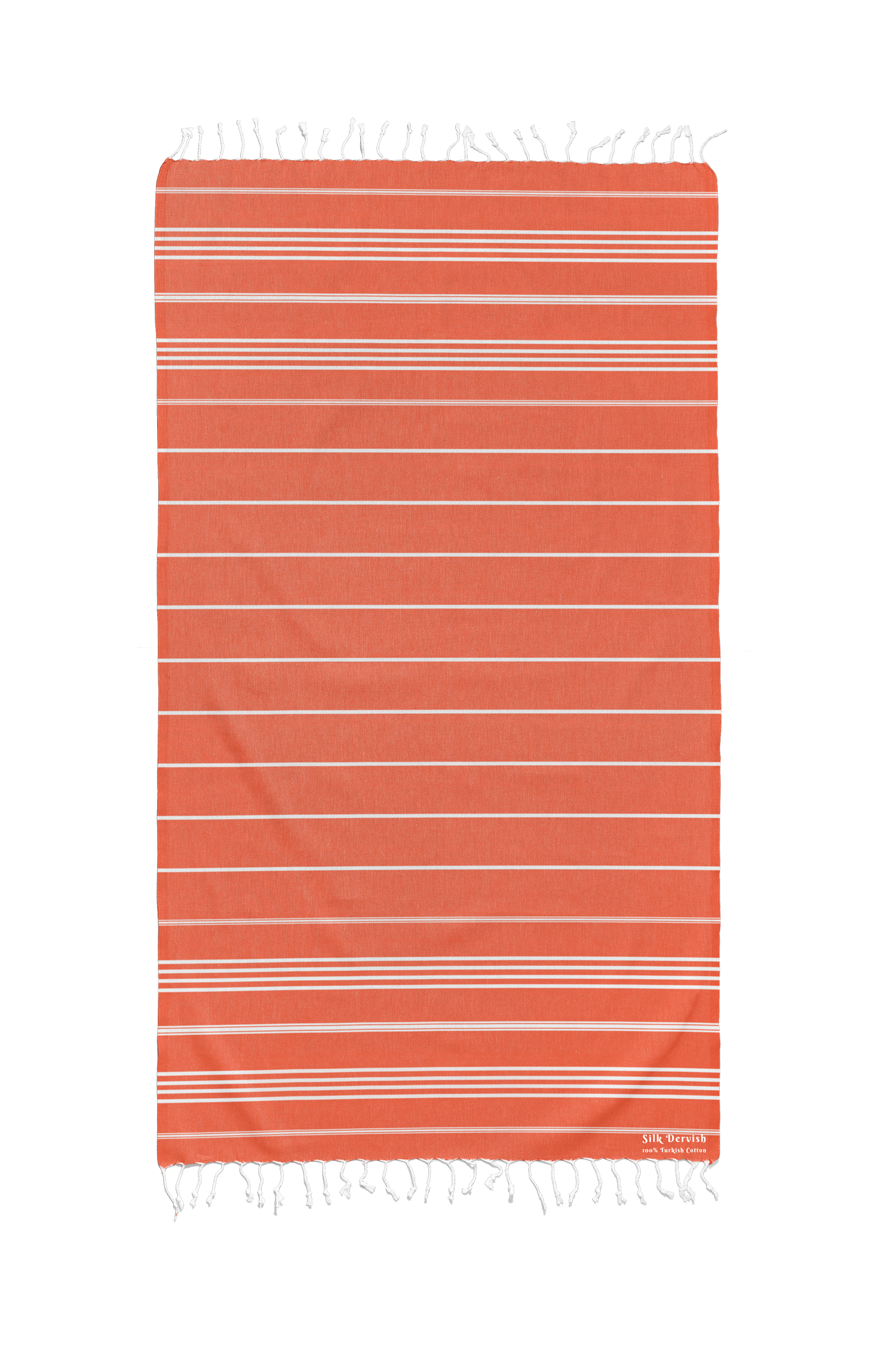 Classic Sultan Orange Beach Bath Turkish Towel - Silk Dervish, Turkish Cotton Towel