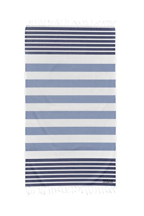 Sailor Ice Blue Beach Bath Turkish Towel - Silk Dervish, Turkish Cotton Towel