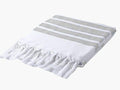 Soli Grey Turkish Towel Silk Dervish Turkish Cotton Towels