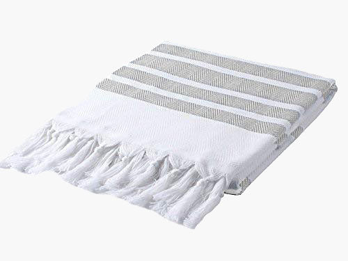 Soli Grey Turkish Towel Silk Dervish Turkish Cotton Towels