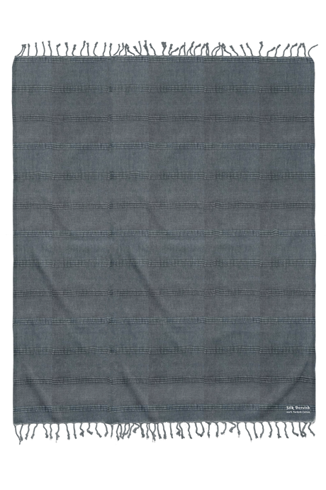 Stonewash Stripe Blanket Denim - Silk Dervish, Turkish Cotton Towel